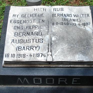 MOORE Bernard Augustus 1919-1974 :: MOORE Bernard Walter 1948-1997