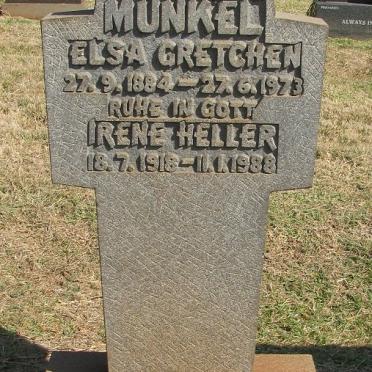 MUNKEL Elsa Gretchen 1884-1973 :: MUNKEL Irene Heller 1918-1988