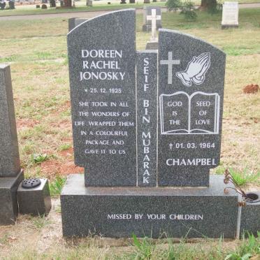 MUBARAK Doreen Rachel Jonosky, seif bin 1925-1964