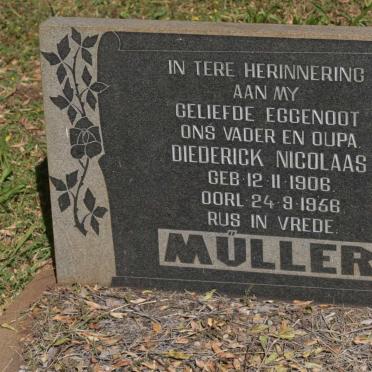 MÜLLER Diederick Nicolaas 1906-1956
