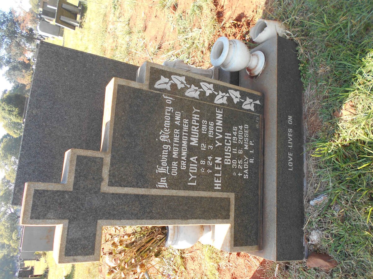 MURPHY Lydia 1913-1986 :: BUSCH Helen Yvonne 1946-2004