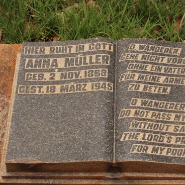 MULLER Anna 1868-1945