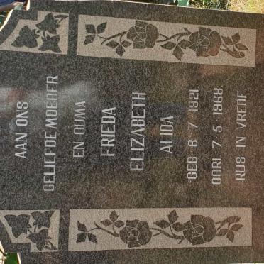 MYBURG Frieda Elizabeth Alida 1921-1968