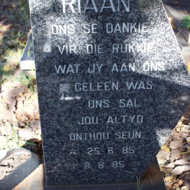 MYNHARDT Riaan 1985-1985