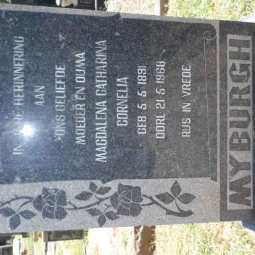 MYBURGH Magdalena Catharina Cornelia 1891-1968