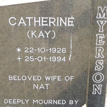 MYERSON Catherine 1926-1994