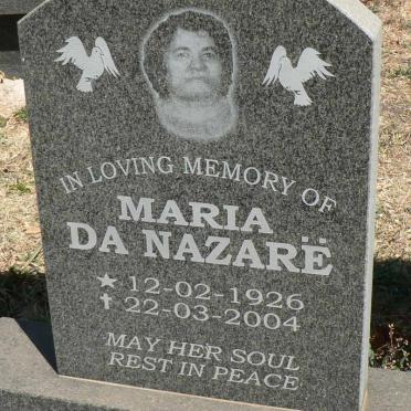 NAZARE Maria, da 1926-2004