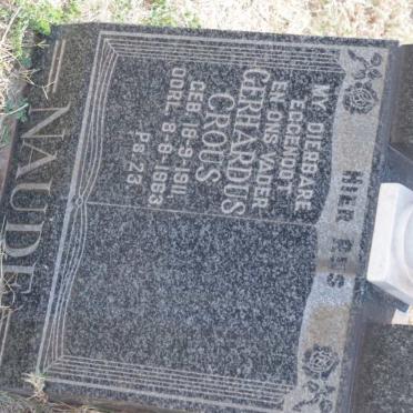 NAUDE Gerhardus Crous 1911-1963