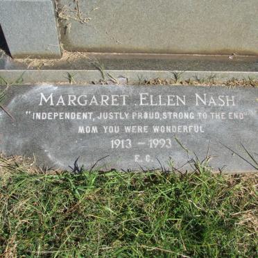 NASH Margaret Ellen 1913-1993