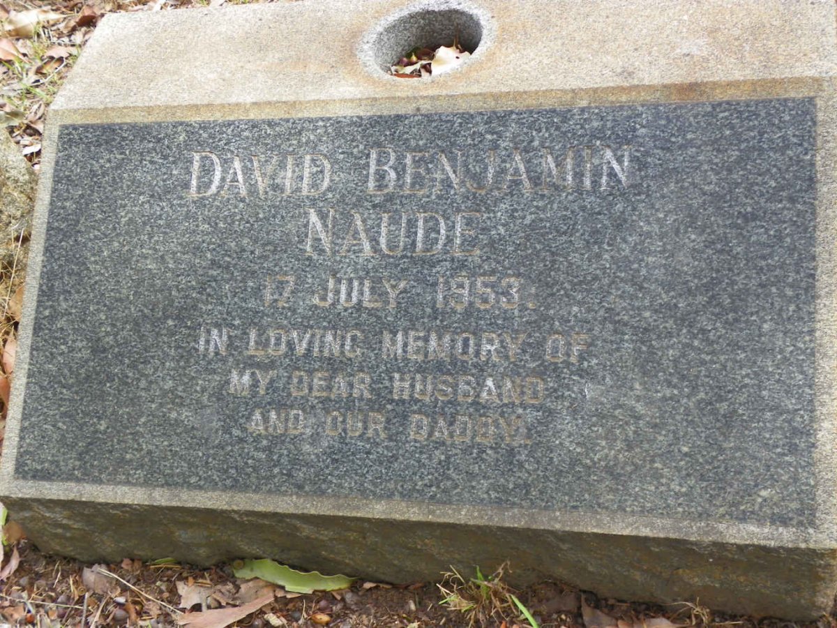 NAUDE David Benjamin -1953 :: NAUDE Johanna -1989