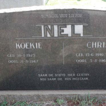 NEL Chris 1916-1967 &amp; Koekie 1925-1967