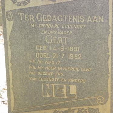 NEL Gert 1891-1952
