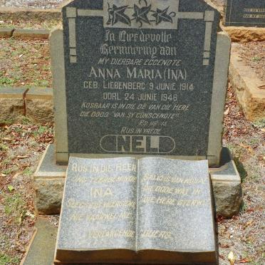 NEL Anna Maria nee LIEBENBERG 1914-1946