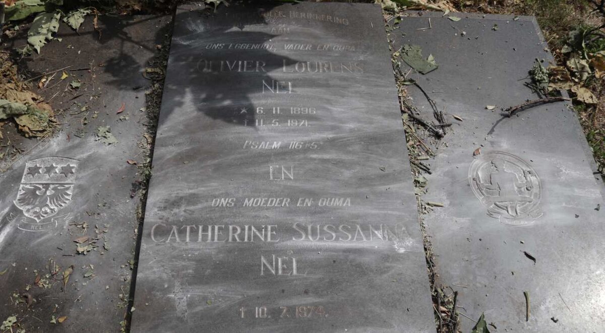 NEL Olivier Lourens 1896-1971 &amp; Catherine Sussanna -1974
