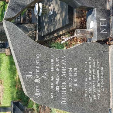 NEL Diederik Adriaan 1924-1978