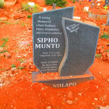 NHLAPO Sipho Muntu 1952-2021