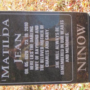 NINOW Matilda Jean 1928-2010