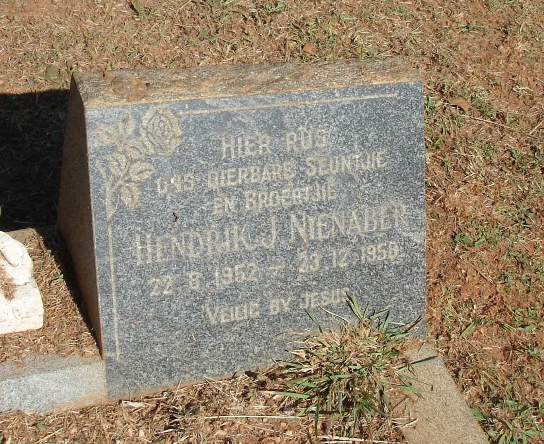 NIENABER Hendrik J. 1952-1958