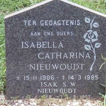 NIEUWOUDT Isak S.W. 1908-1992 &amp; Isabella Catharina 1906-1985