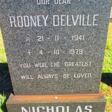 NICHOLAS Rodney Delville 1941-1979