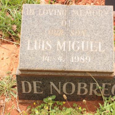 NOBREGA Louis Miguel, de -1989