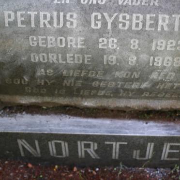 NORTJE Petrus Gysbertus 1923-1968