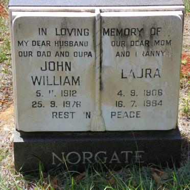 NORGATE John William 1912-1976 &amp; Laura 1906-1984