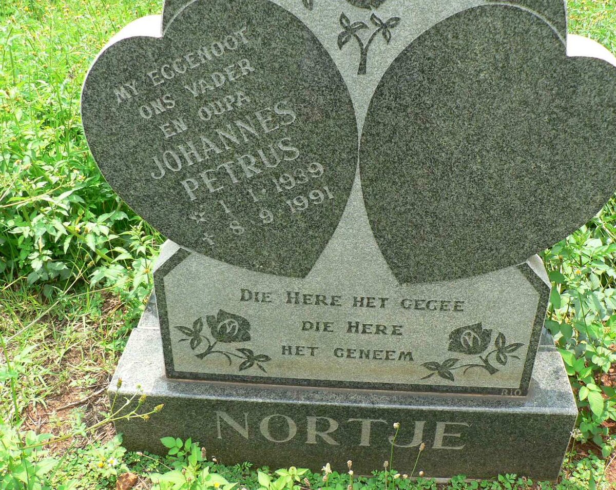 NORTJE Johannes Petrus 1939-1991
