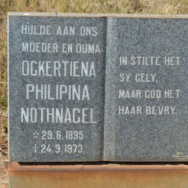 NOTHNAGEL Ockertiena Philipina 1895-1973