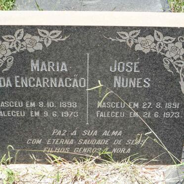 NUNES Jose 1891-1973 &amp; Maria Da Encarnacao 1898-1973