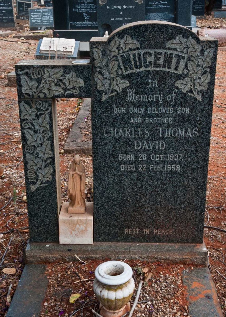 NUGENT Charles Thomas David 1937-1959