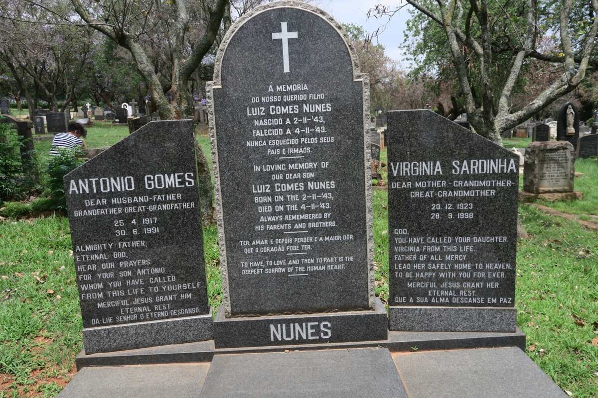 NUNES Antonio Gomes 1917-1991 &amp; Virginia Sardinha 1923-1998