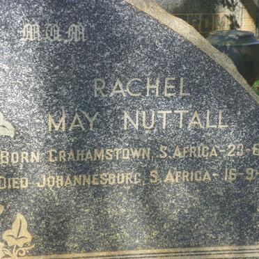 NUTTALL Rachel May 1891-1945