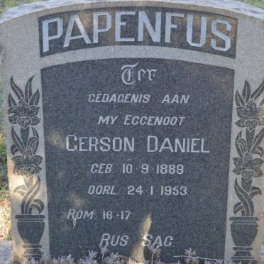 PAPENFUS Gerson Daniel 1889-1953