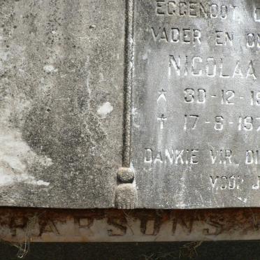 PARSONS Nicolaas 1913-1976