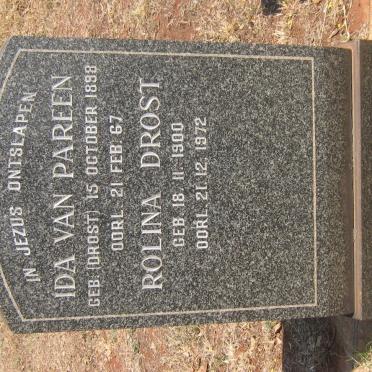 PAREEN Ida, van nee DROST 1898-1967 :: DROST Rolina 1900-1972