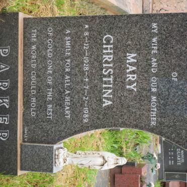 PARKER Mary Christina 1928-1989