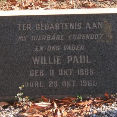 PAHL Willie 1888-1960