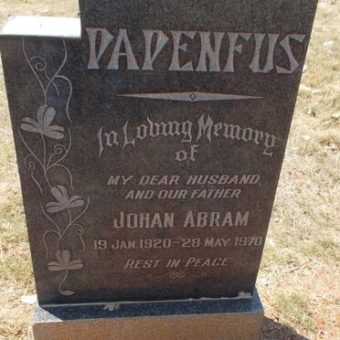 PAPENFUS Johan Abram 1920-1970