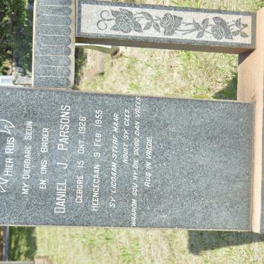 PARSONS Daniel J. 1926-1955