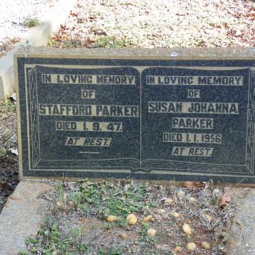 PARKER Stafford -1947 &amp; Susan Johanna -1956
