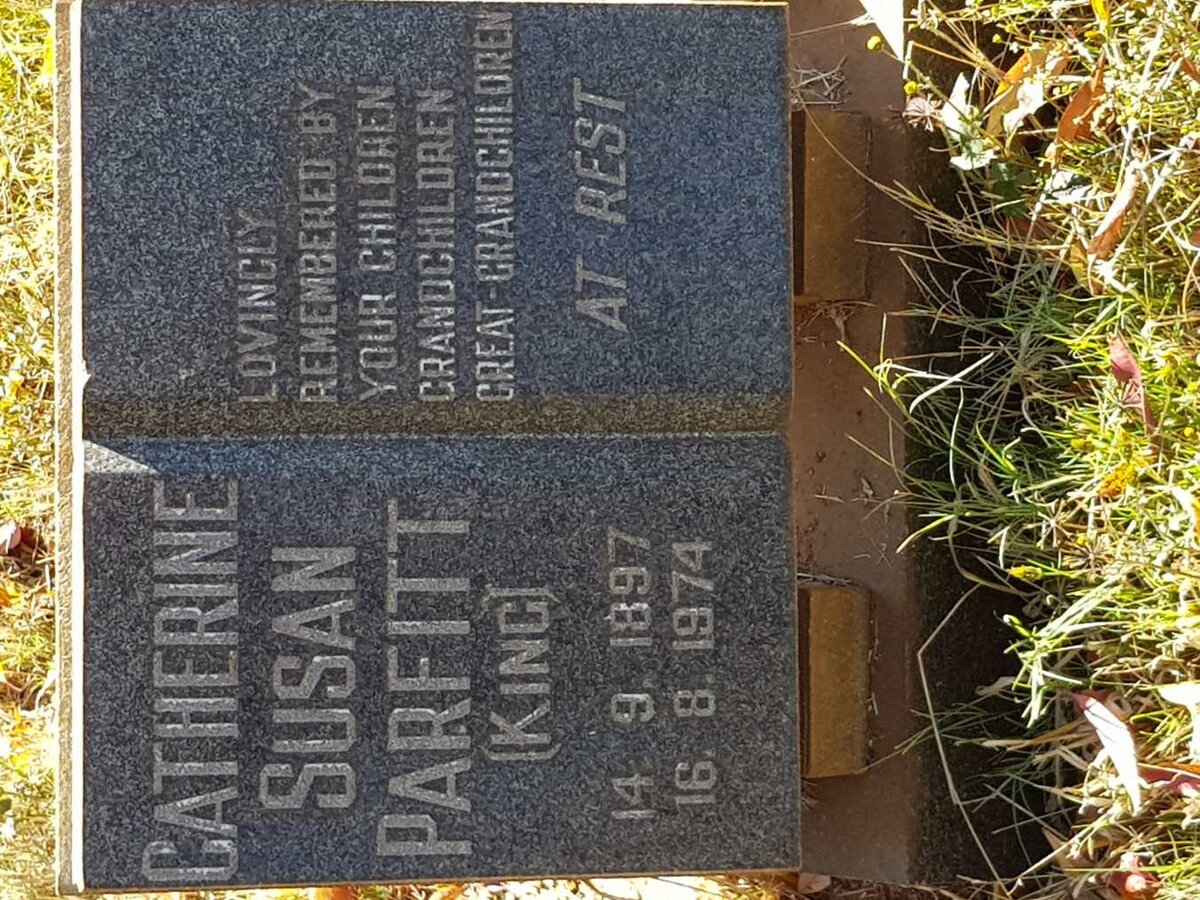 PARFITT Catherine Susan nee KING 1897-1974