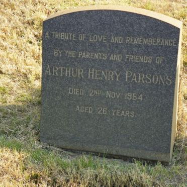 PARSONS Arthur Henry -1964