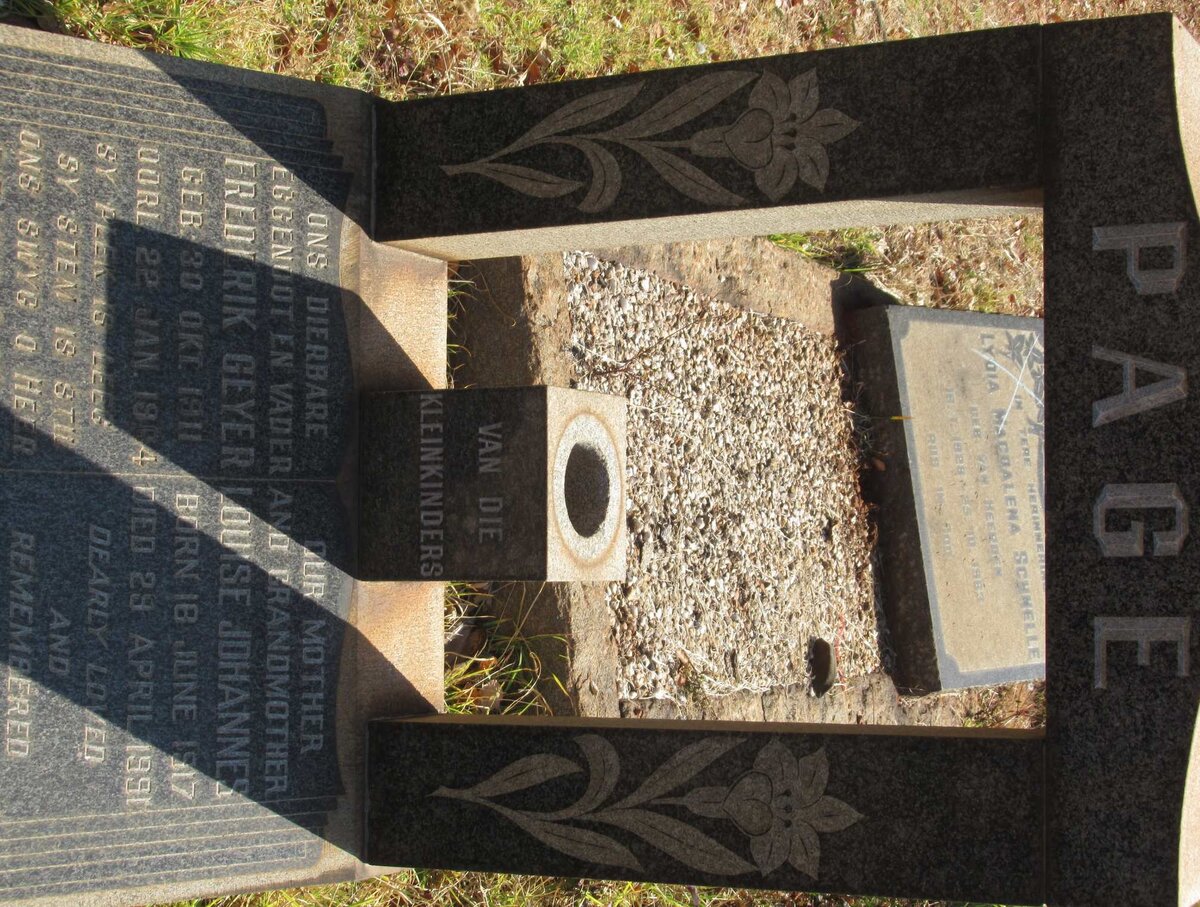 PAGE Frederik Geyer 1911-1964 &amp; Louise Johannes 1917-1991