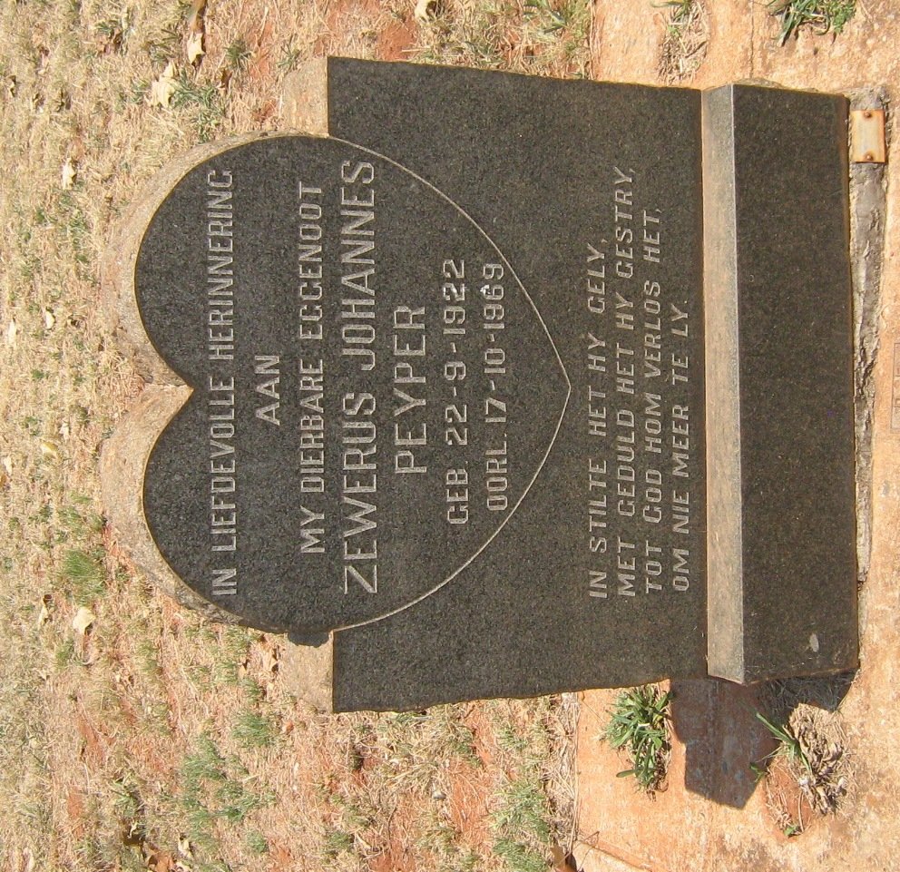 PEYPER Zewerus Johannes 1922-1969