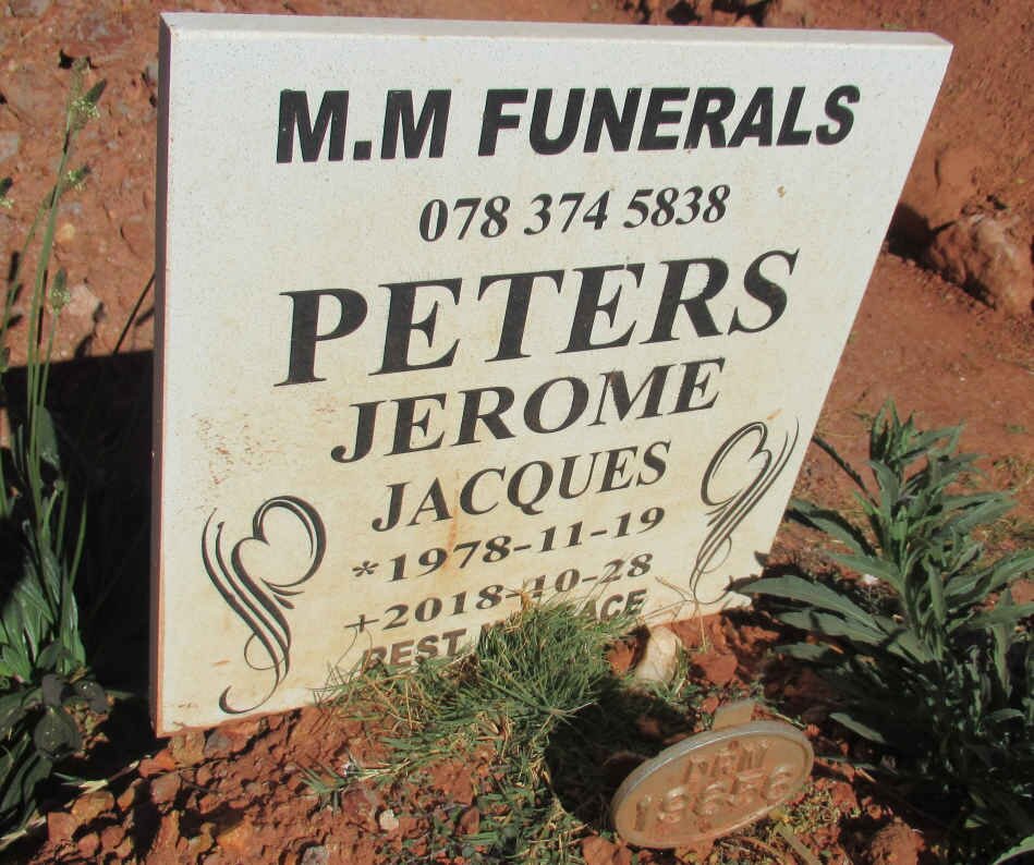 PETERS Jerome Jacques 1978-2018