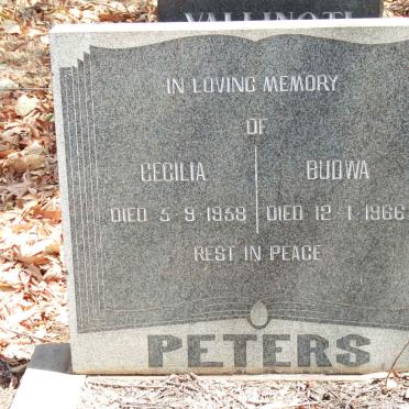 PETERS Budwa -1966 :: PETERS Cecilia -1958