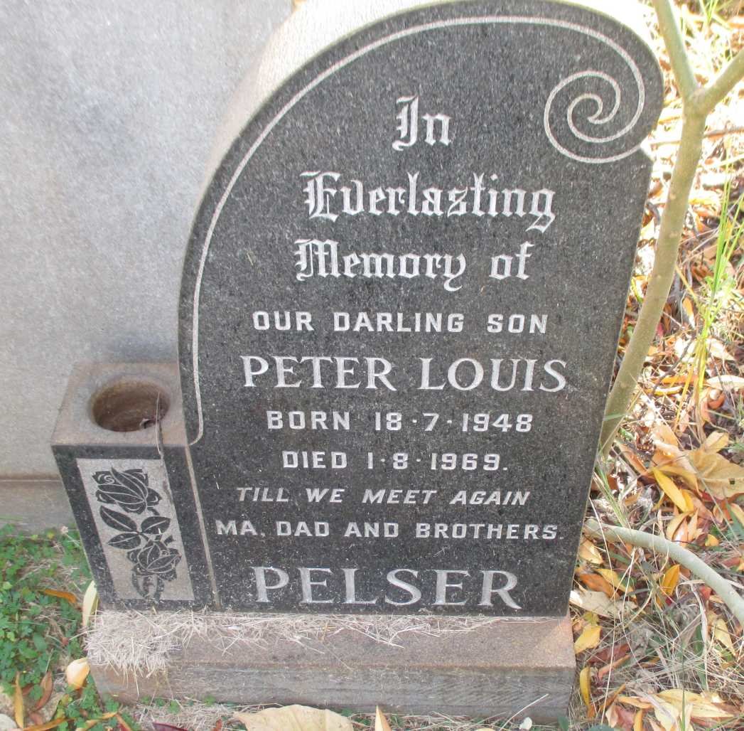 PELSER Peter Louis 1948-1969