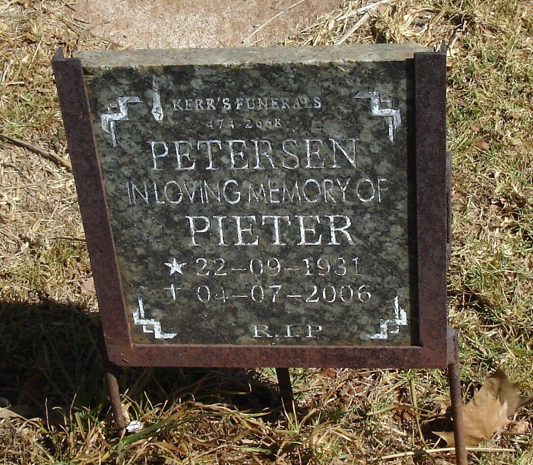 PETERSEN Pieter 1931-2006