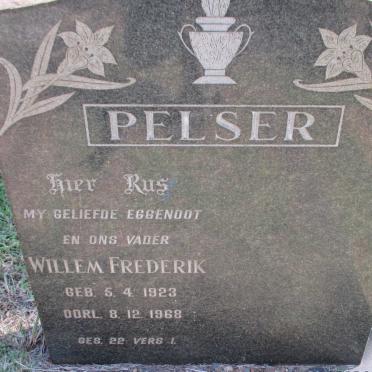PELSER Willem Frederik 1923-1968